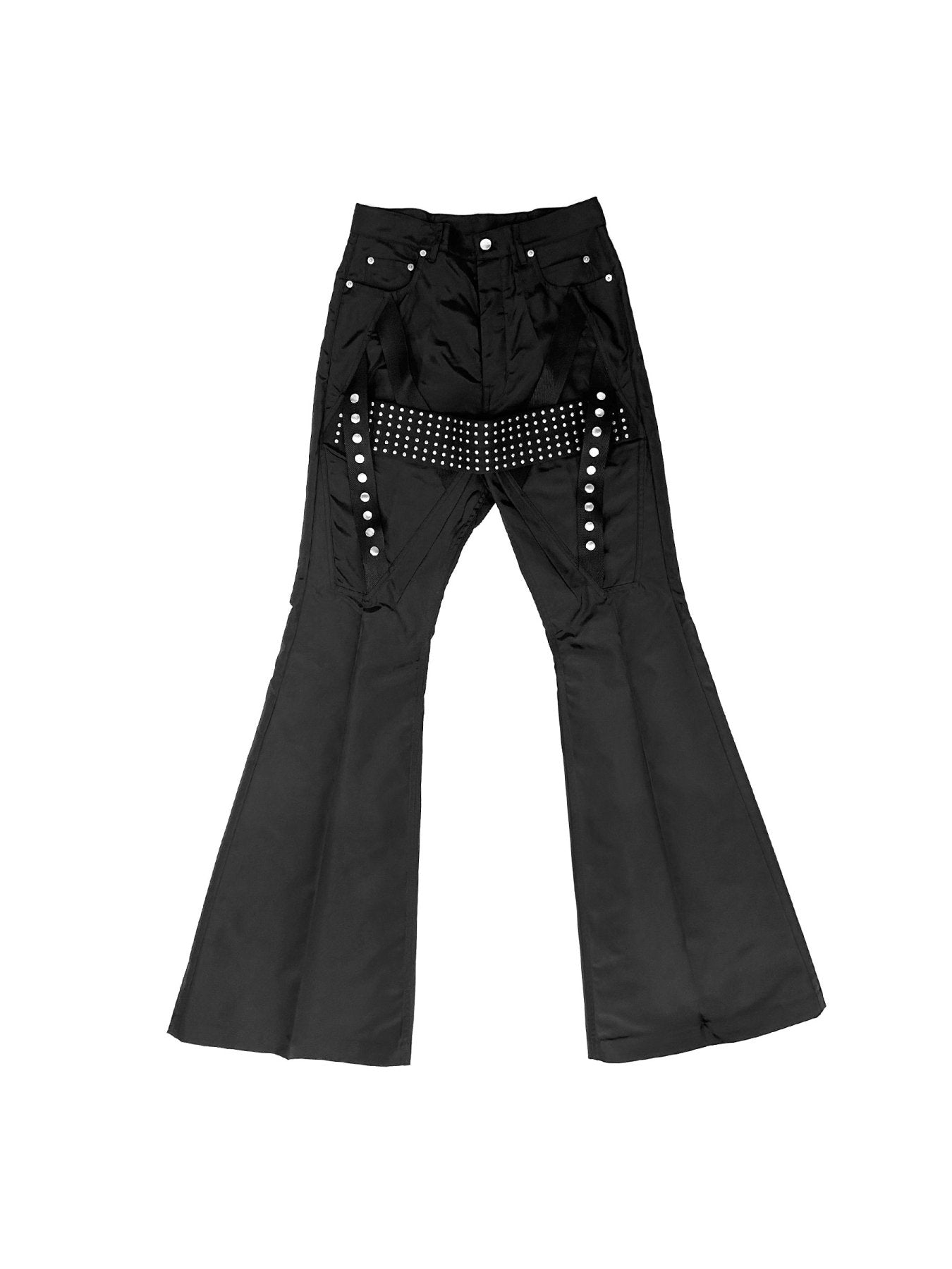RICK OWENS Black Temple Megastrapped Studded Bolans