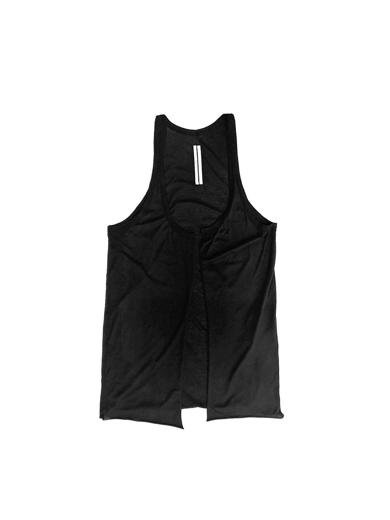 RICK OWENS Black Temple Open Pony Tank