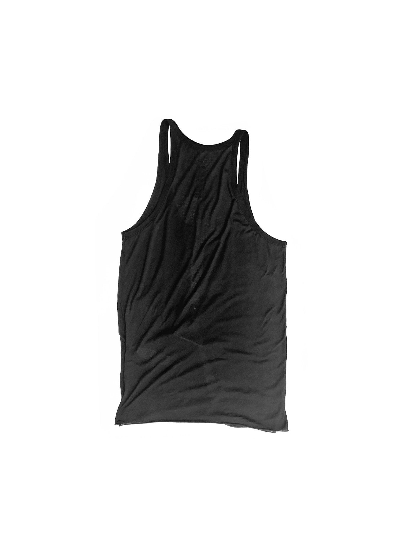 RICK OWENS Black Temple Open Pony Tank