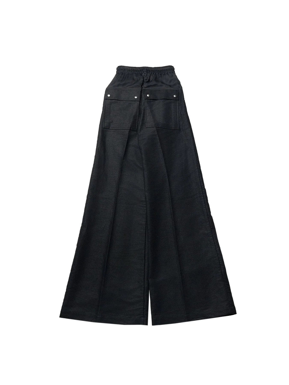 Rick Owens Black Woven Pants - Wide Bela Pants Mork