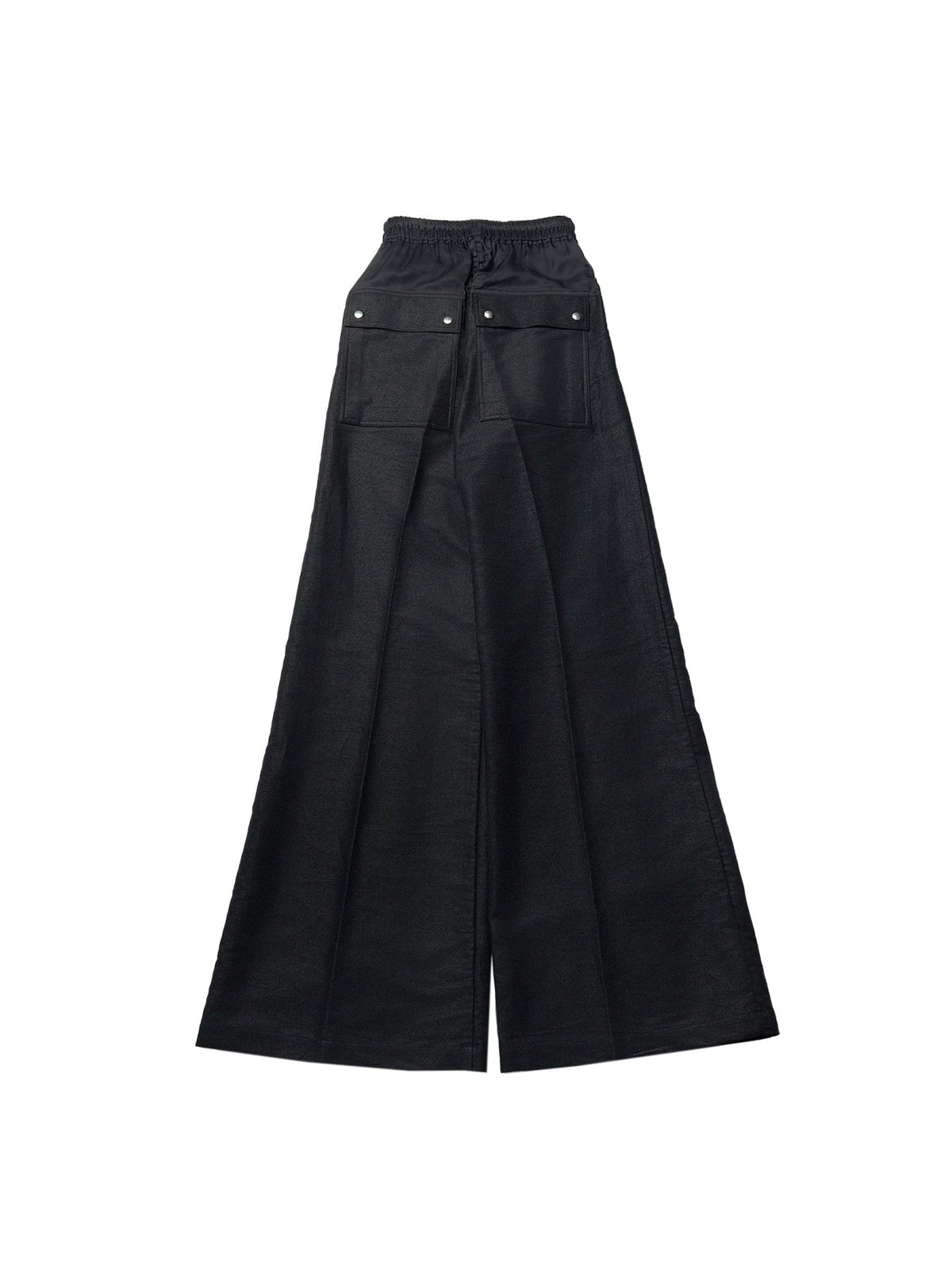Rick Owens Black Woven Pants - Wide Bela Pants Mork