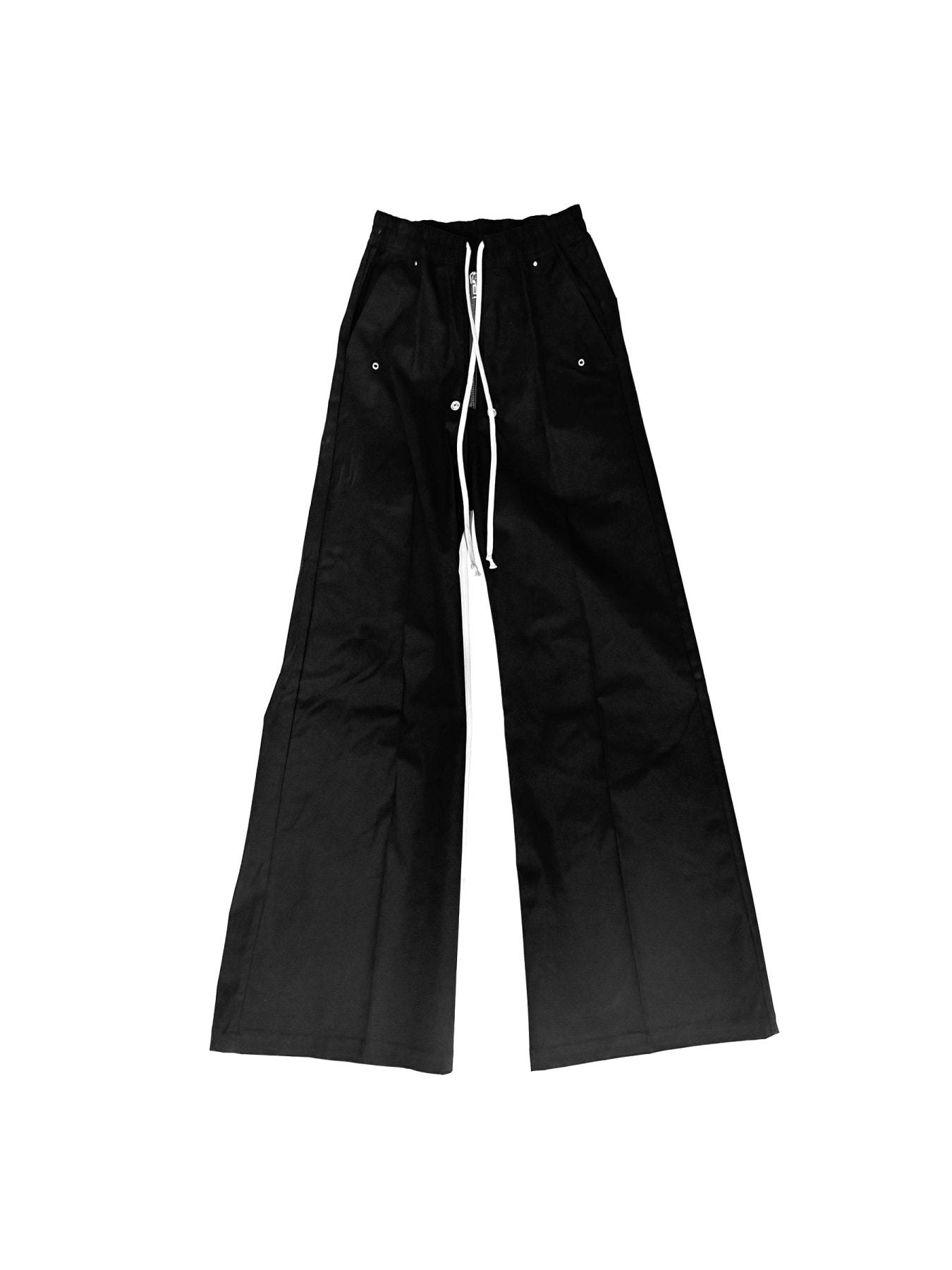 Rick Owens Black Woven Pants - Wide Bela Pants Te