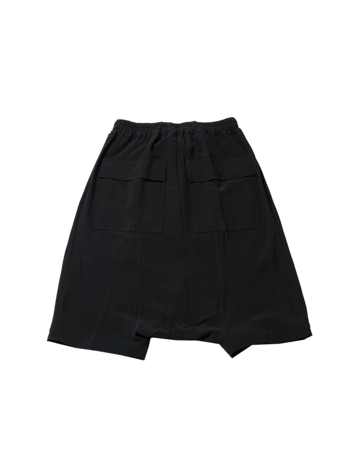 Rick Owens Black Woven Shorts - Rick S Pods
