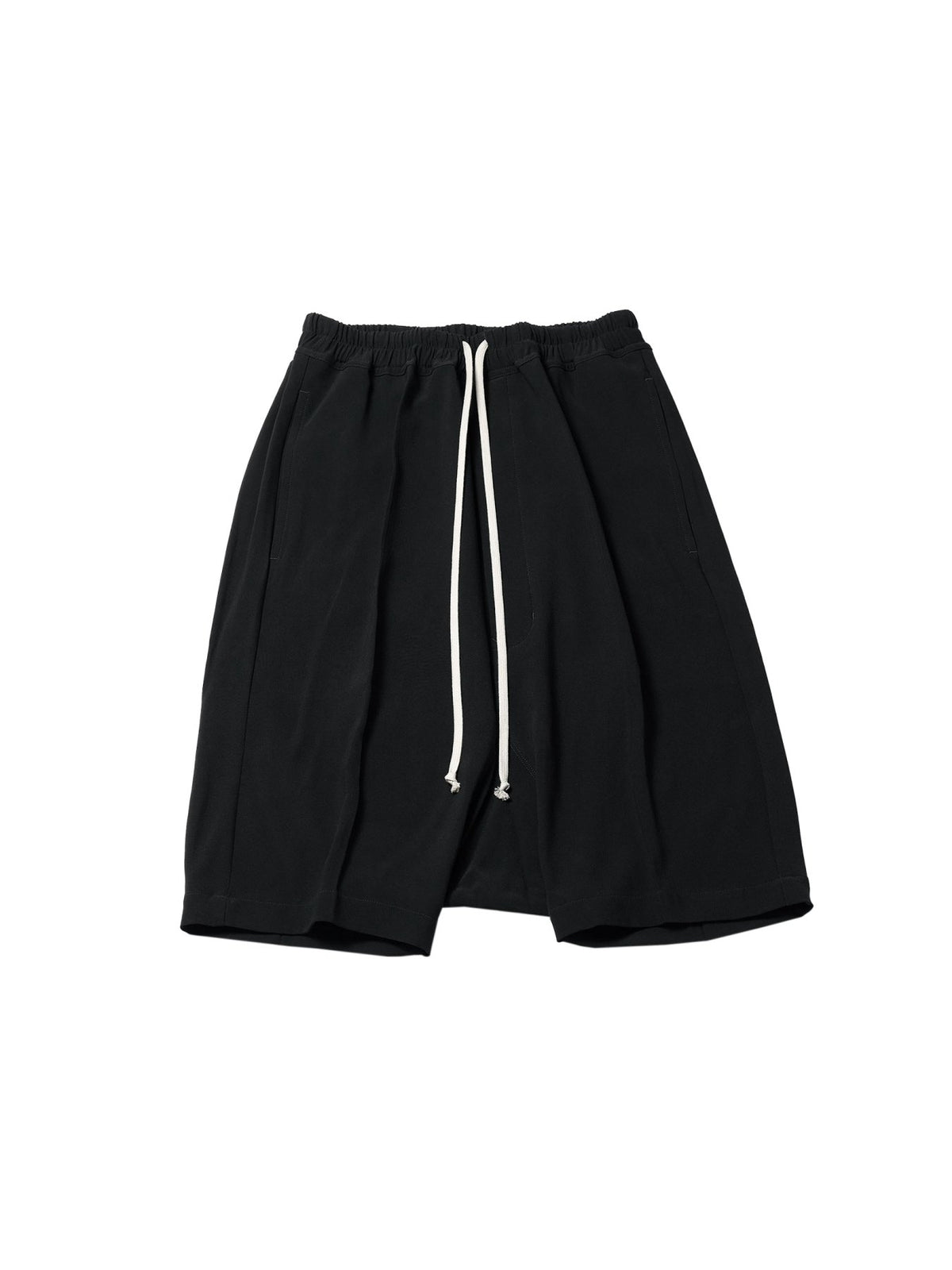 Rick Owens Black Woven Shorts - Rick S Pods