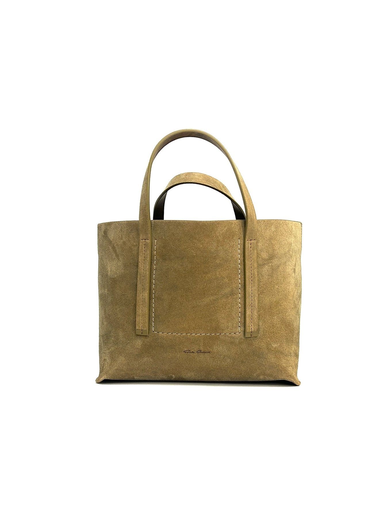 RICK OWENS Brown Mini Shopper