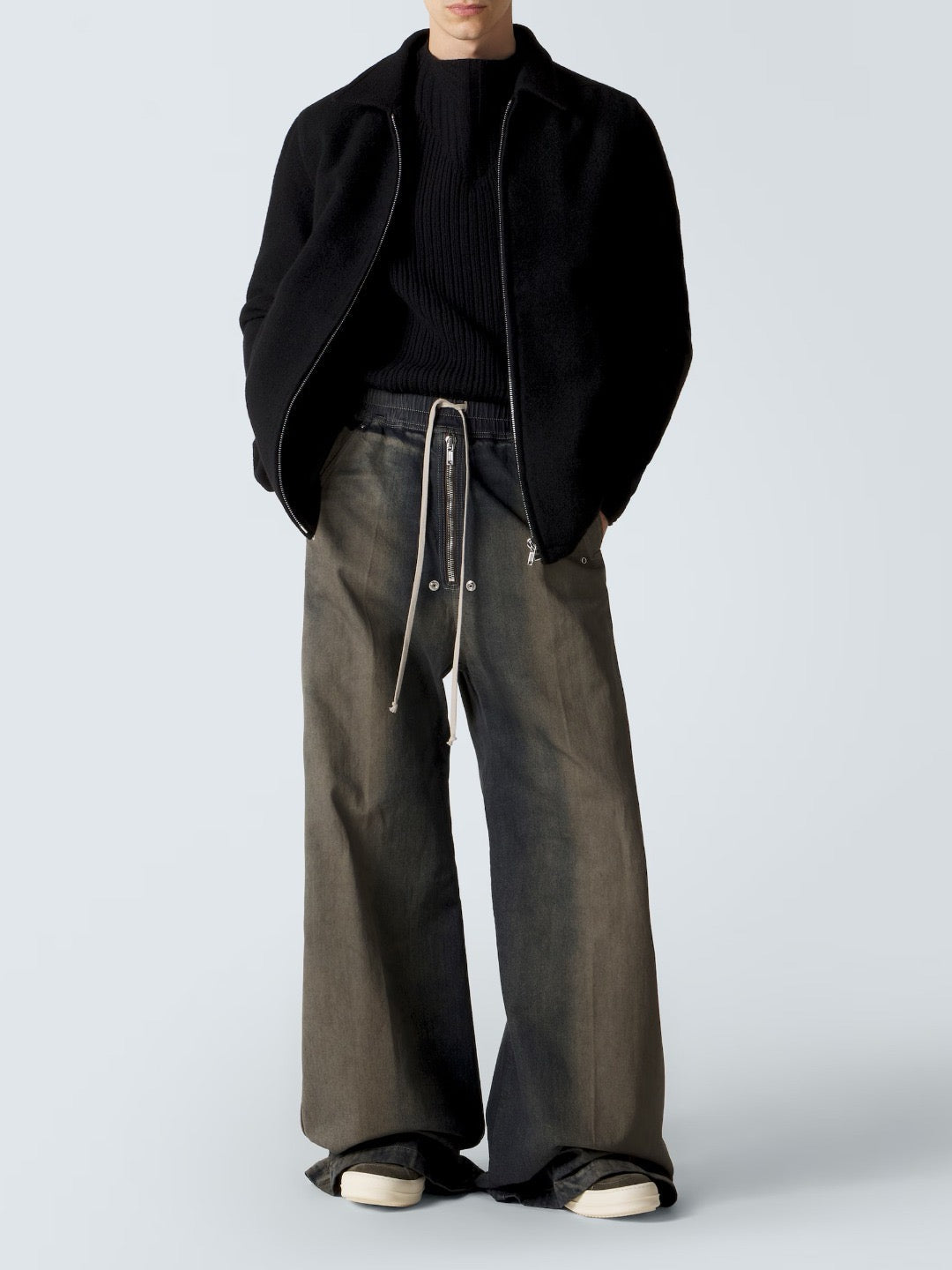 RICK OWENS Brown Vintage Sneaks
