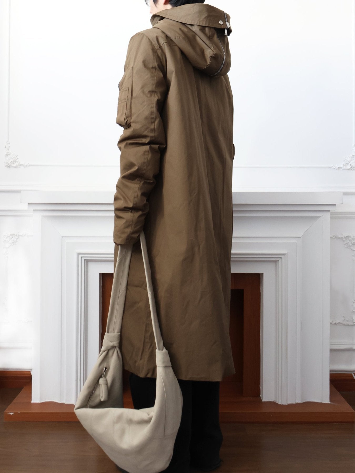 RICK OWENS Caribbean Padded Hooded Cotton Parka Jacket