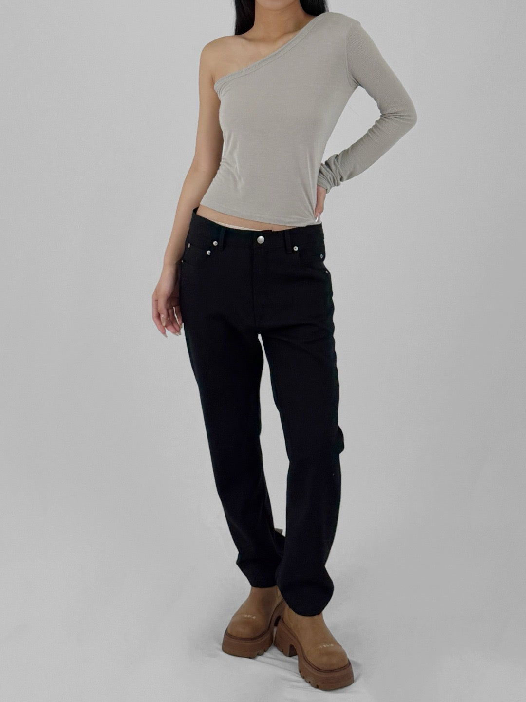 RICK OWENS - Denim Pants - Detroit Cut - AW24 - BLACK