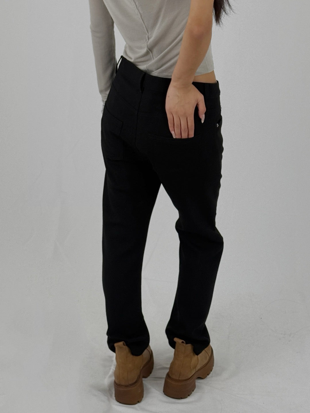 RICK OWENS - Denim Pants - Detroit Cut - AW24 - BLACK