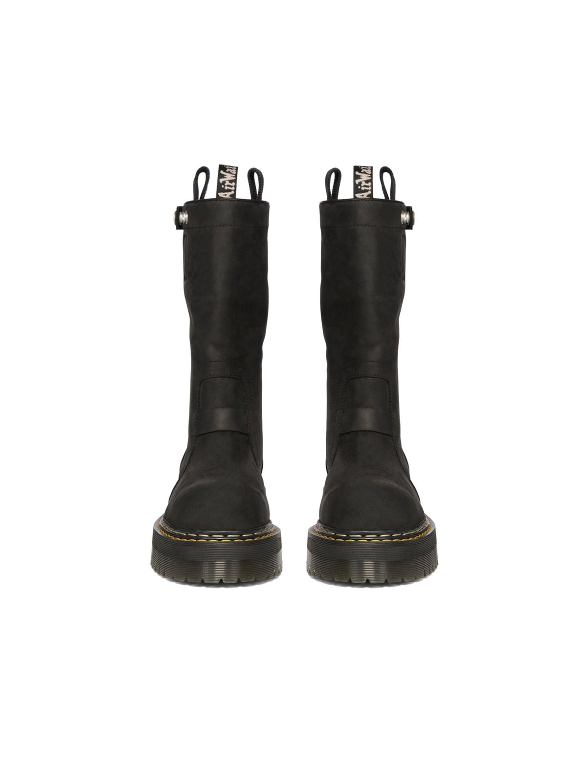 Rick Owens Dr Martens Black M Quad Sole Pull On Boot