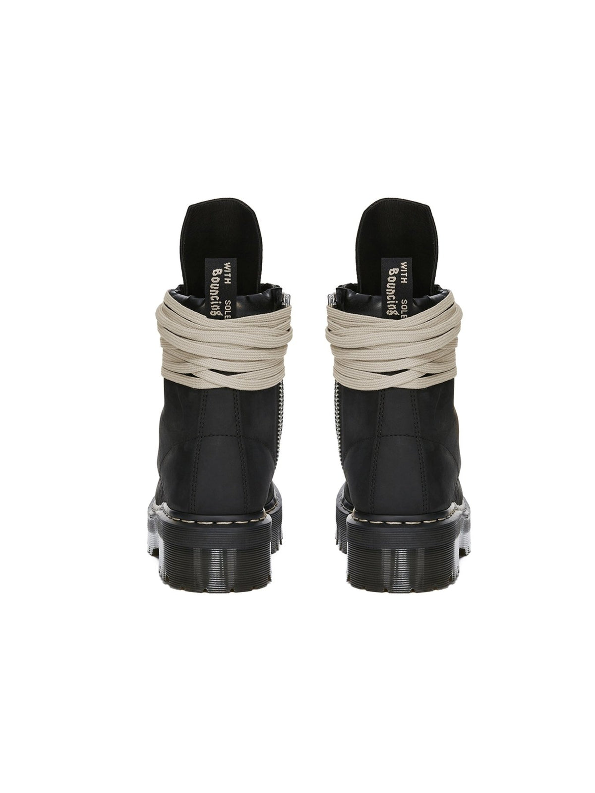 Rick Owens Dr Martens Black M Quad Sole Steel Toe Boot