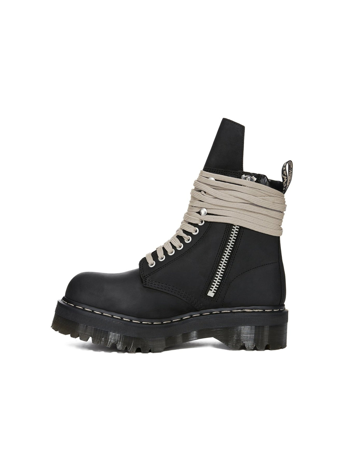 Rick Owens Dr Martens Black M Quad Sole Steel Toe Boot