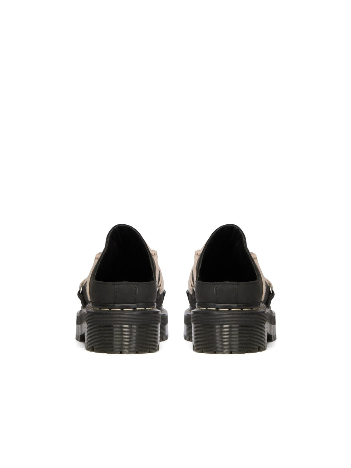 Rick Owens Dr Martens Black W Quad Sole Megalace Mule