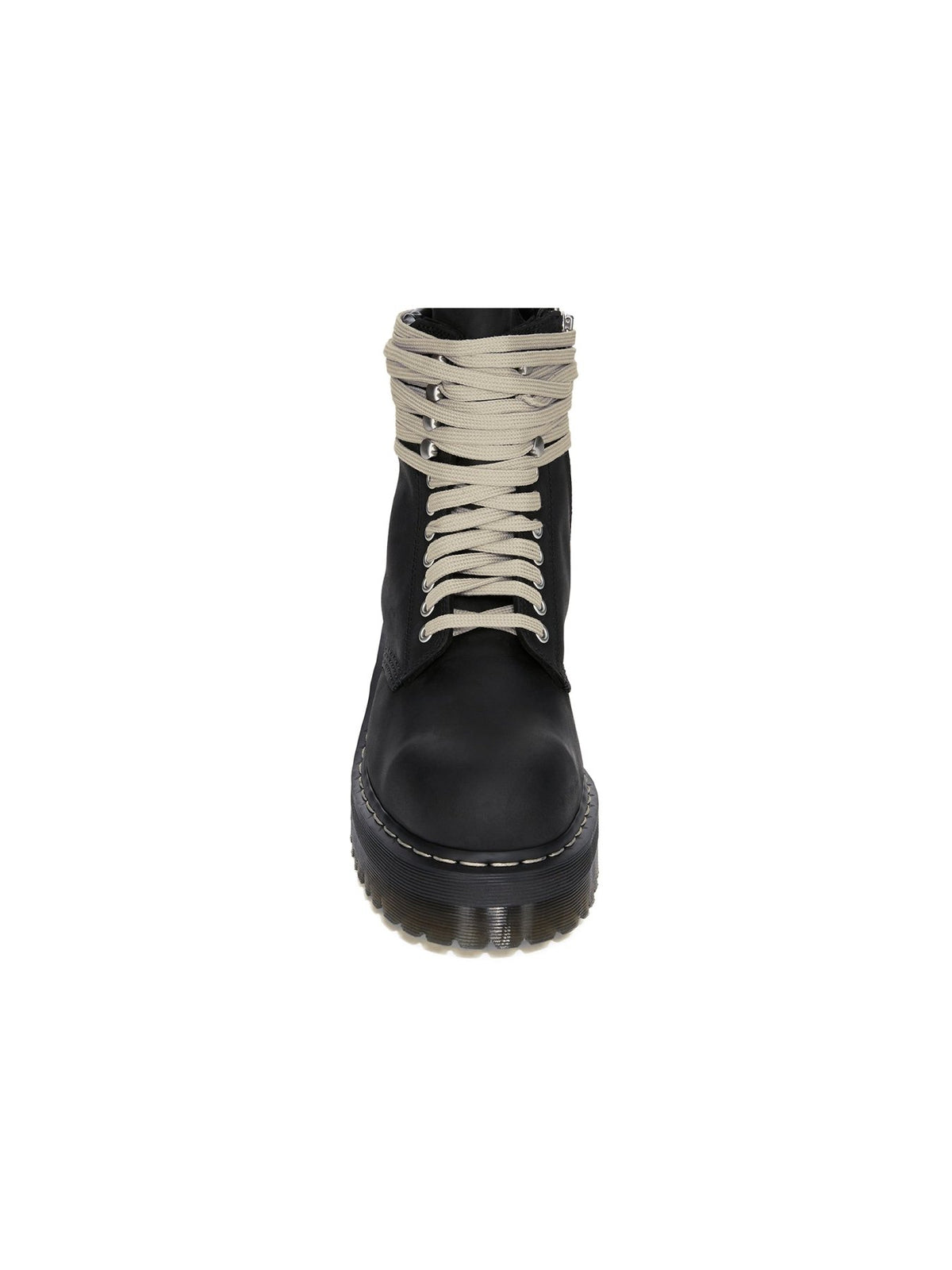 Rick Owens Dr Martens Black W Quad Sole Steel Toe Boot