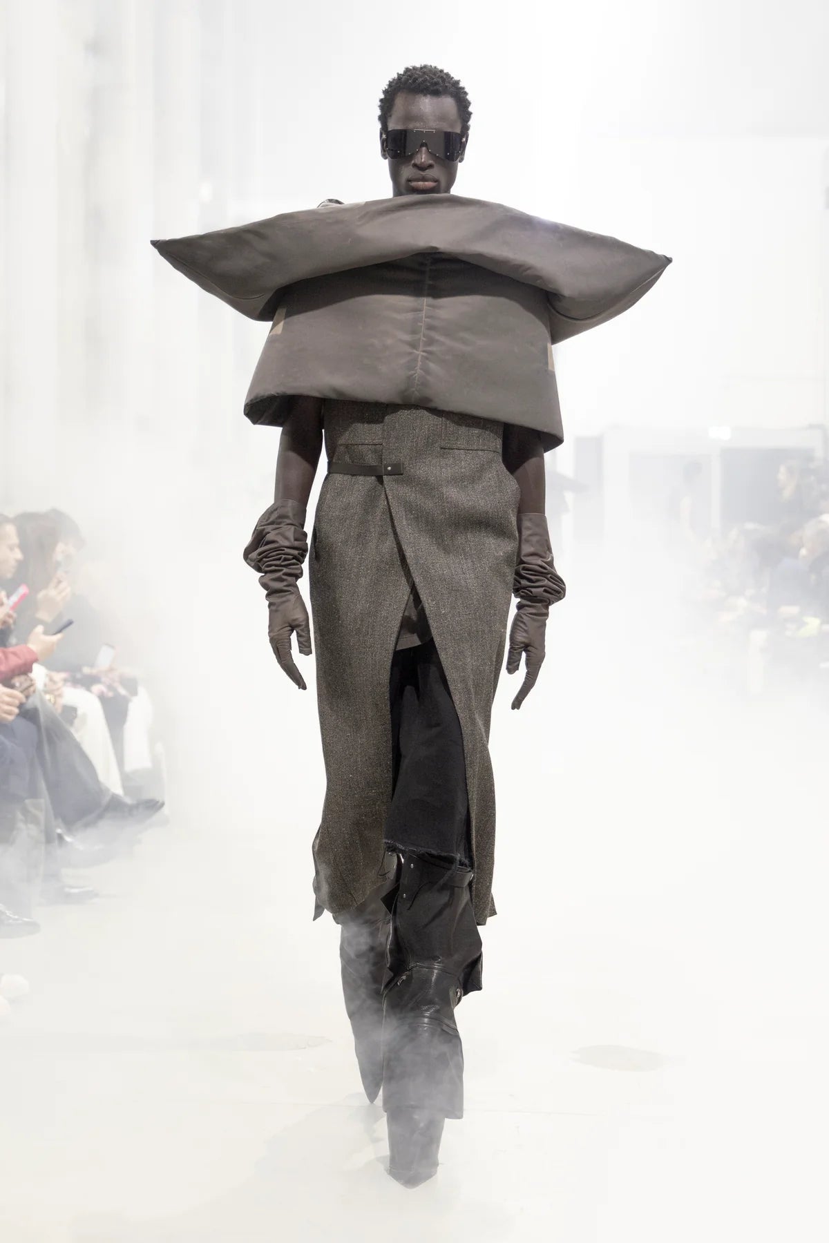 Rick Owens Drkdust Woven Padded Cowl - Cowl