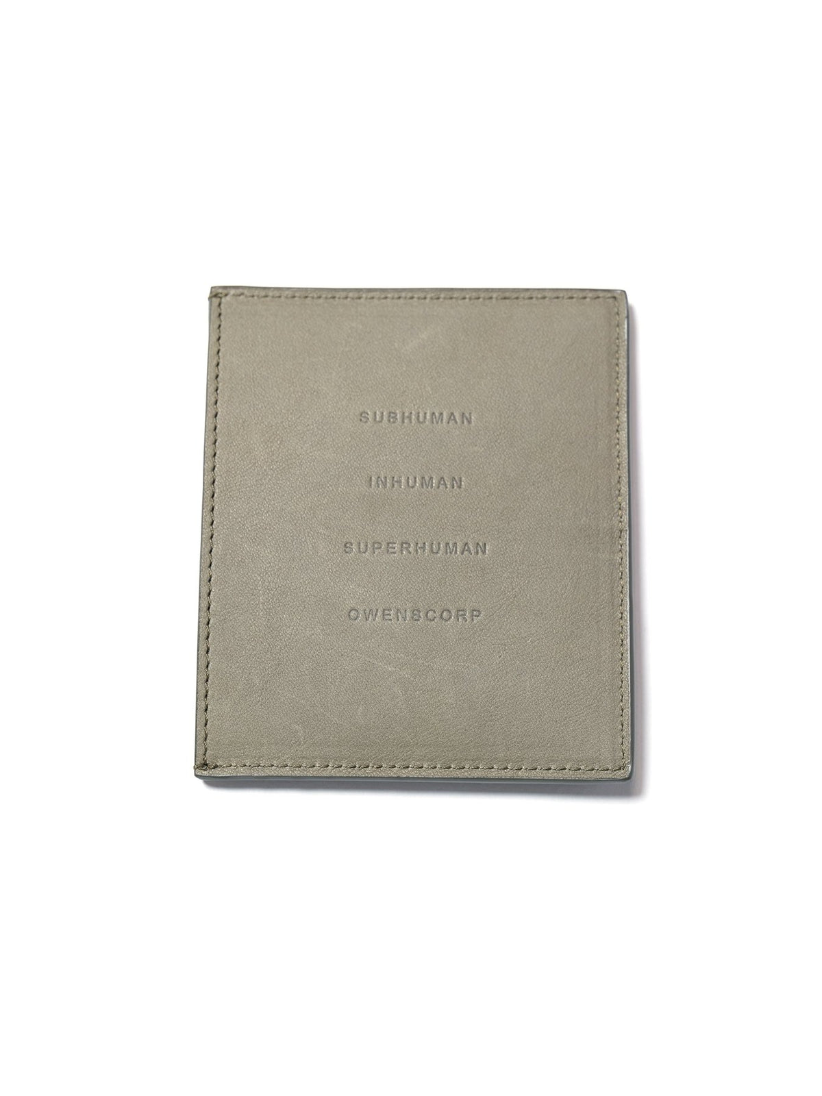 Rick Owens Drkpearl Leather Wallet - Square Cc Holder