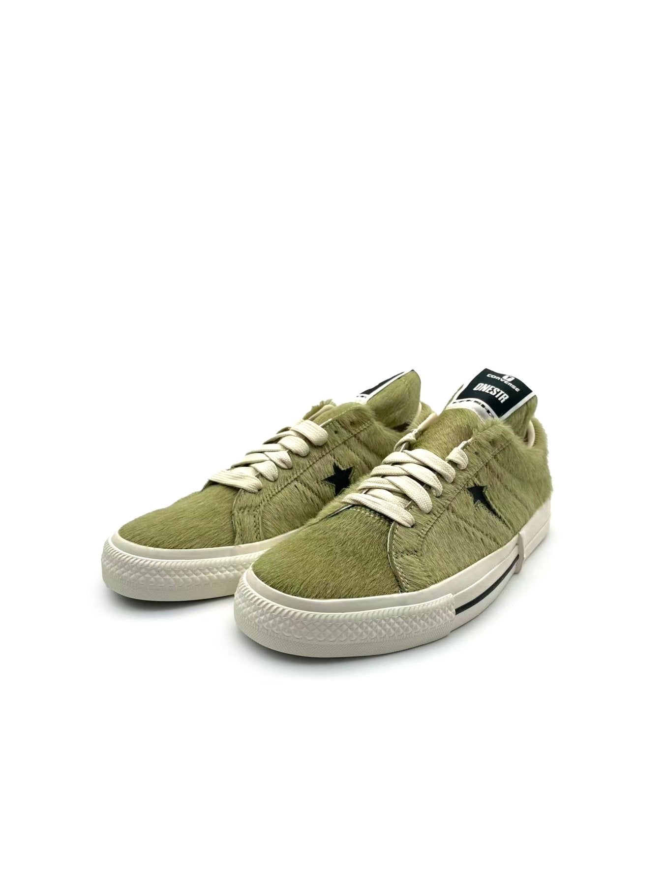 RICK OWENS Drkshdw X Converse Yellow Fur Sneakers