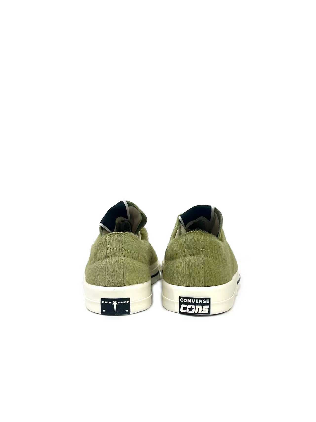 RICK OWENS Drkshdw X Converse Yellow Fur Sneakers