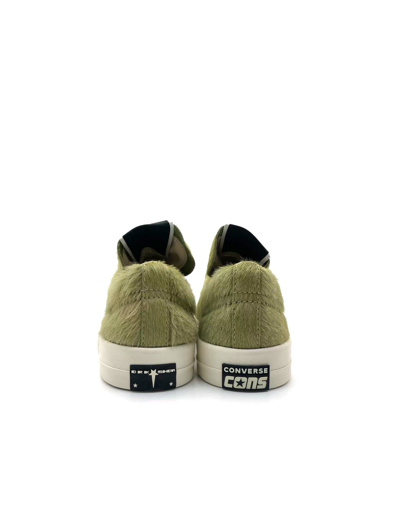 RICK OWENS Drkshdw X Converse Yellow Fur Sneakers