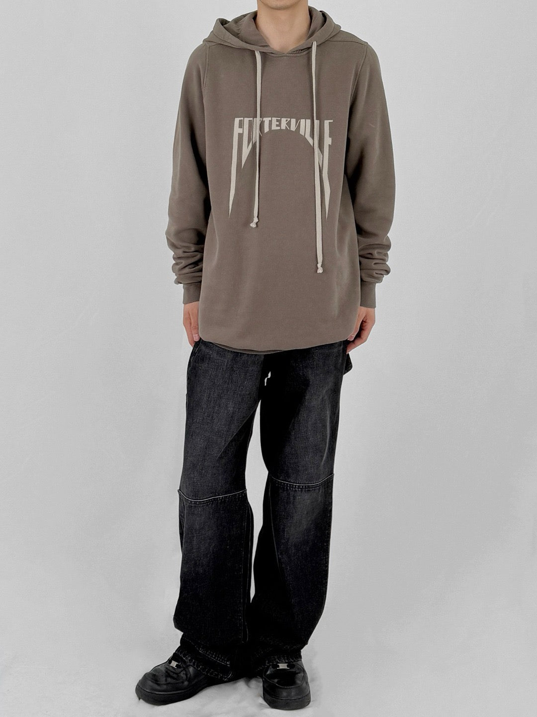 RICK OWENS - Embroidered Knit Sweatshirt - AW24 - DUSTED PHOENIX