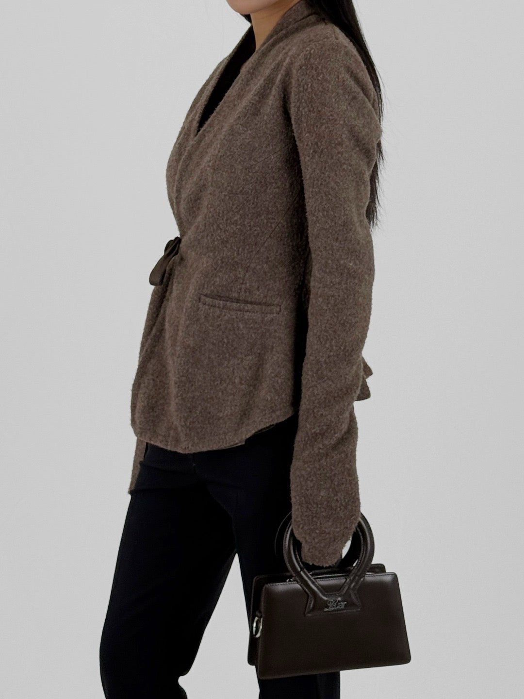Rick Owens Fawn Woven Hollywood Jacket