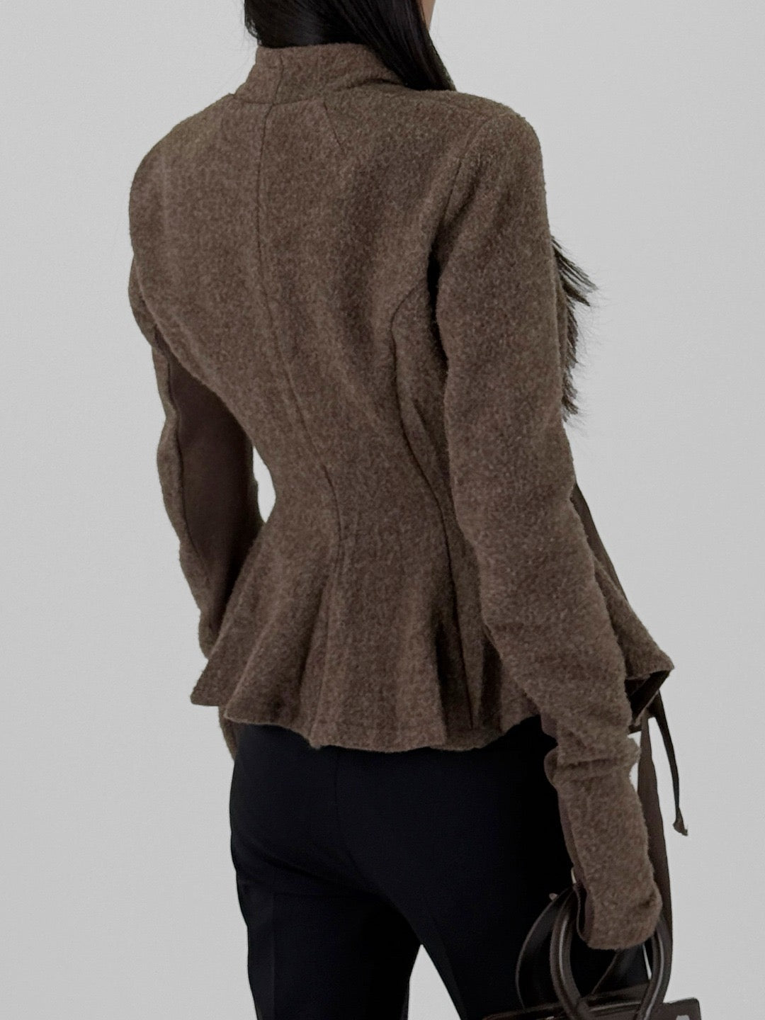 Rick Owens Fawn Woven Hollywood Jacket