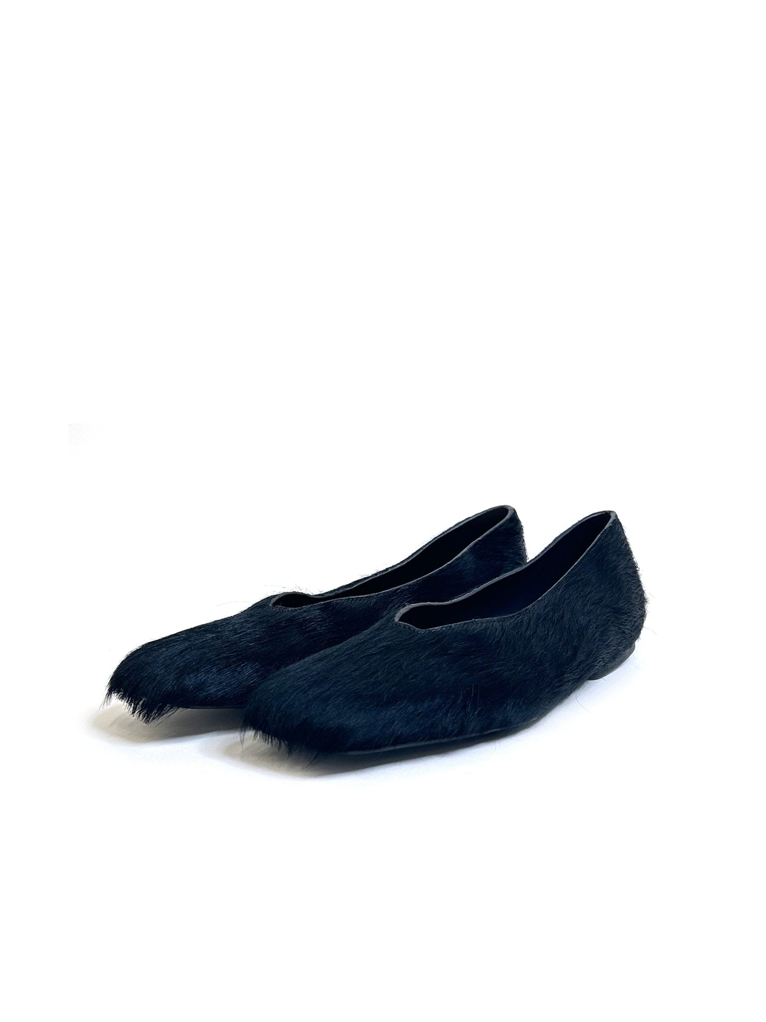 RICK OWENS - Fur Shoes - Ballerina - AW25 - 09 BLACK