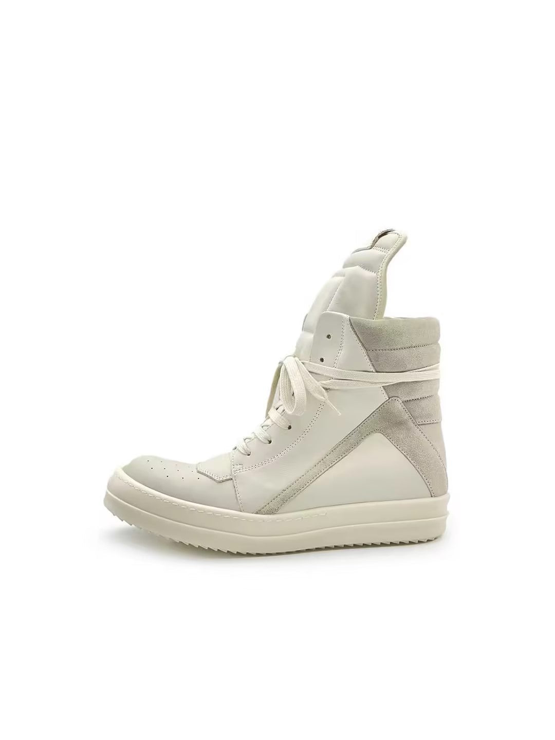 RICK OWENS Geobasket Leather High-Top Sneakers