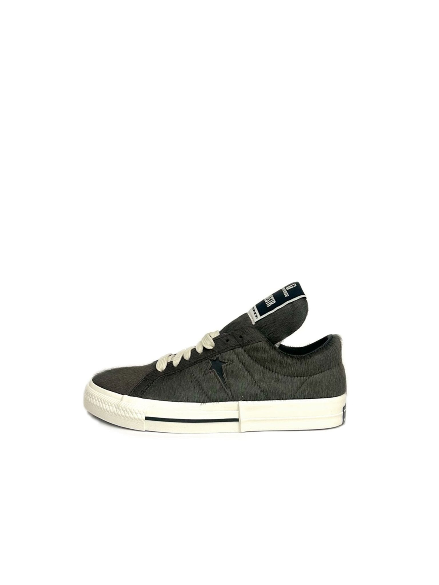 RICK OWENS Grey Drkshdw X Converse Fur Sneakers