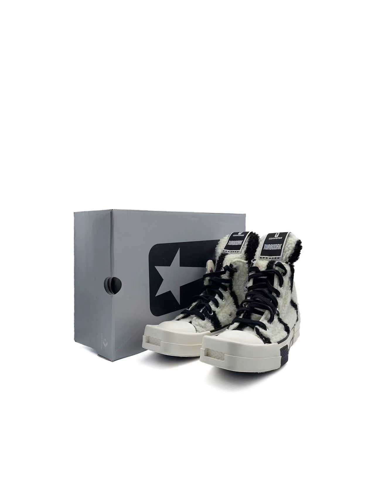 RICK OWENS - HO22 SCARPE - TURBODRK HI - AW22 - PEARL/BLACK
