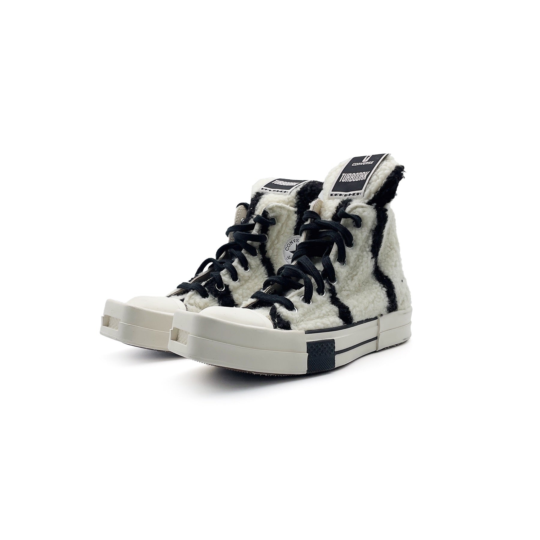 RICK OWENS - HO22 SCARPE - TURBODRK HI - AW22 - PEARL/BLACK