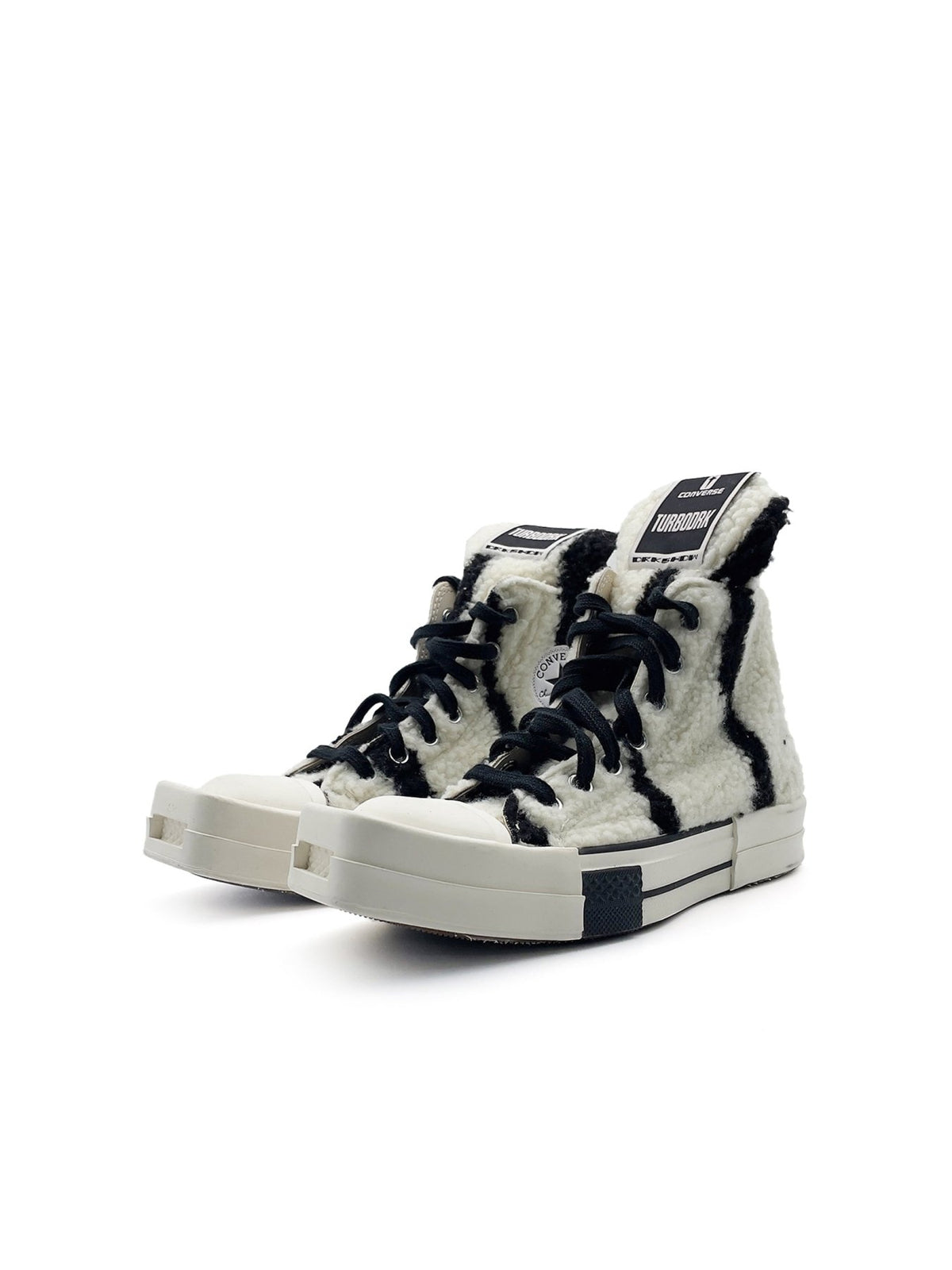 RICK OWENS - HO22 SCARPE - TURBODRK HI - AW22 - PEARL/BLACK