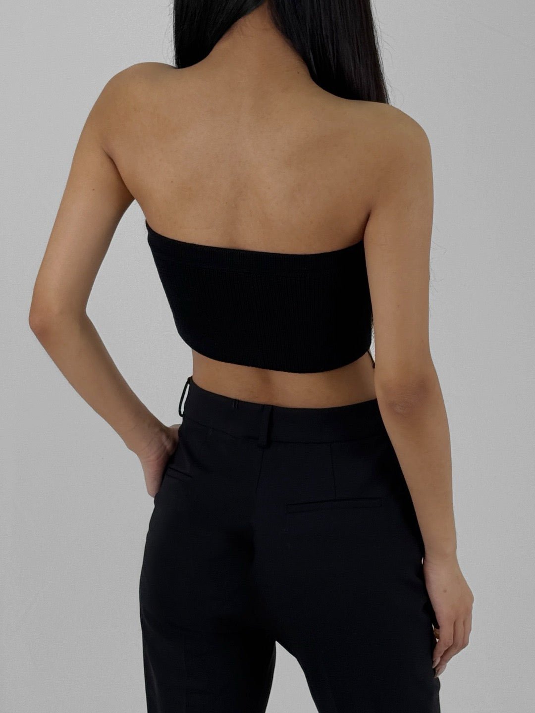 RICK OWENS - Knit Top - Bandeau - AW25 - 09 BLACK