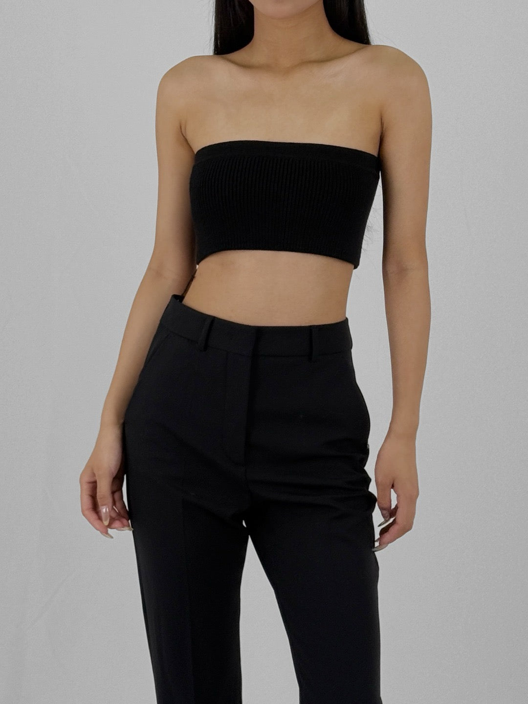RICK OWENS - Knit Top - Bandeau - AW25 - 09 BLACK