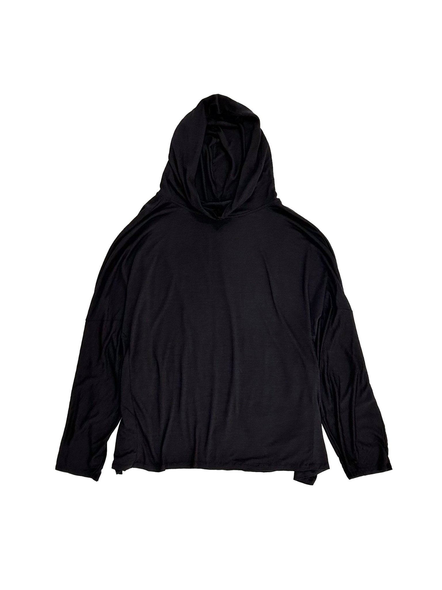 RICK OWENS - Knit Tunic - Hooded Tunic - AW25 - 09 BLACK