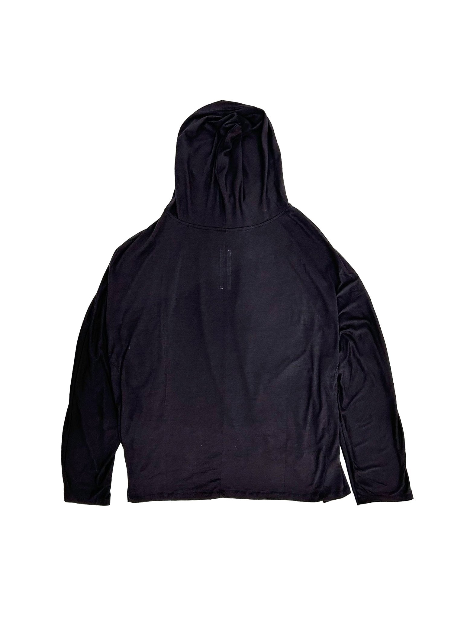 RICK OWENS - Knit Tunic - Hooded Tunic - AW25 - 09 BLACK