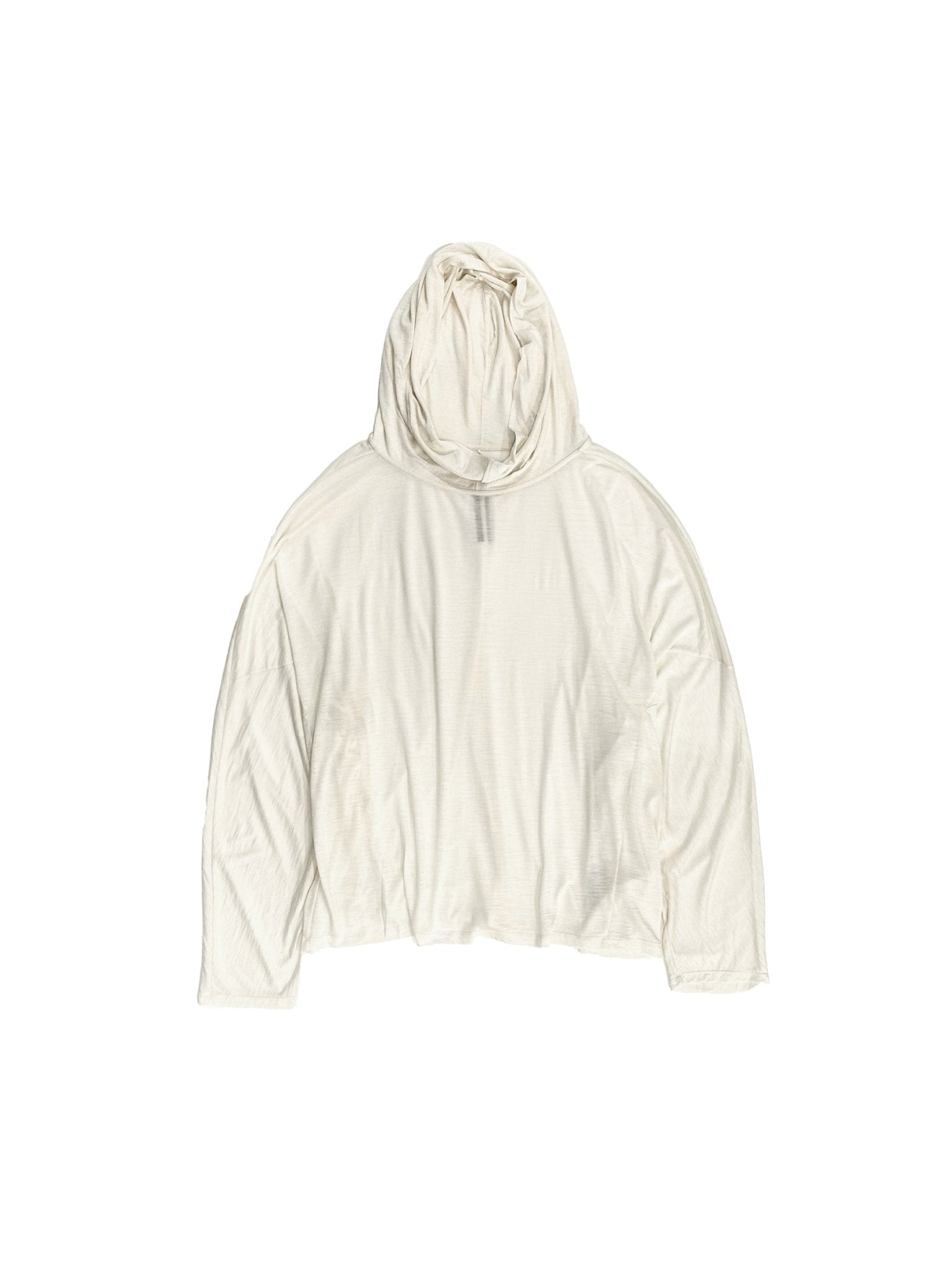 RICK OWENS - Knit Tunic - Hooded Tunic - AW25 - 21 NATURAL