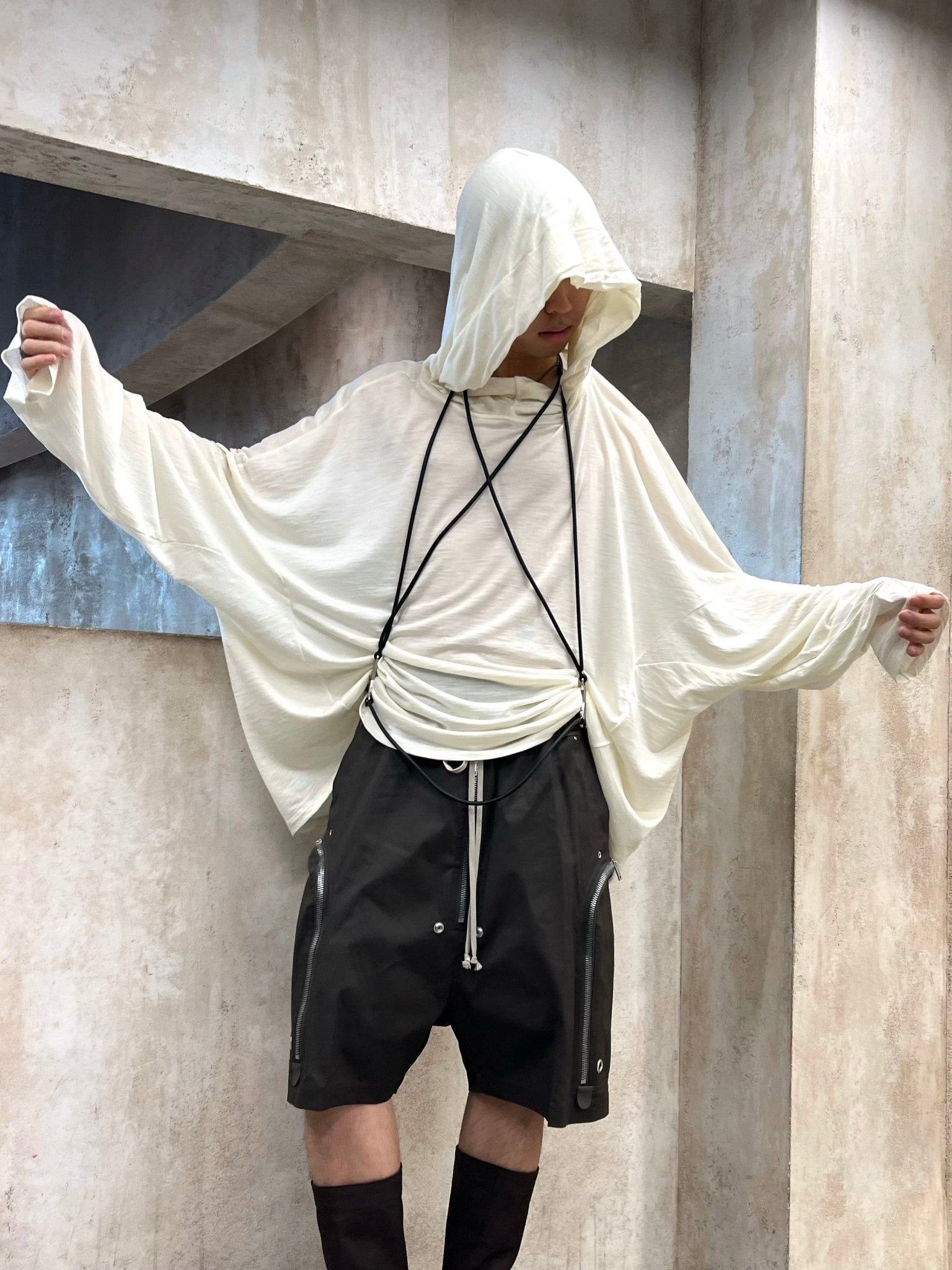 RICK OWENS - Leather Accessory - Cord Tank - AW25 - 09 BLACK
