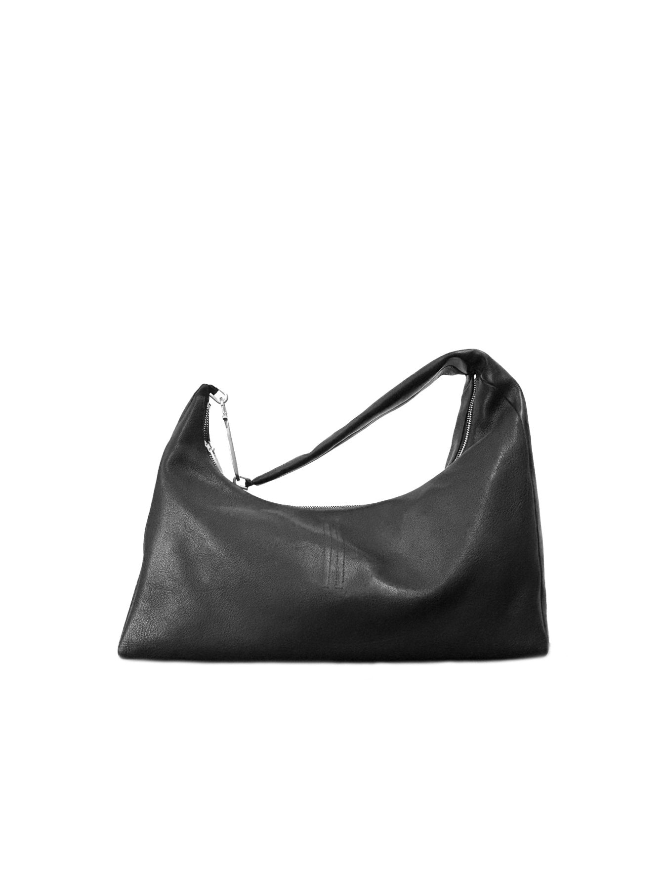 RICK OWENS - Leather Bag - Cropped Gemini Bag Pre - AW25 - 09 BLACK