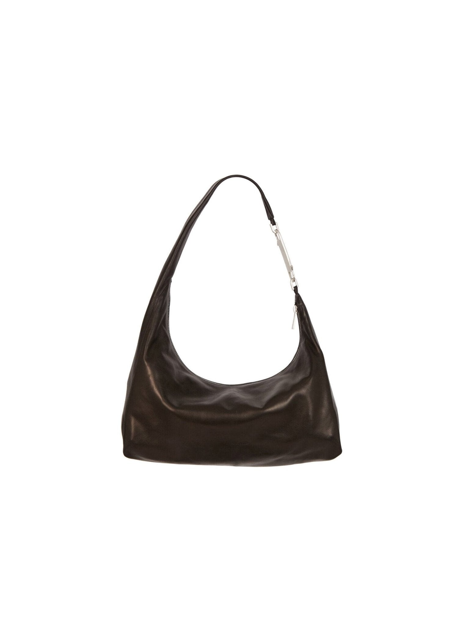 RICK OWENS - Leather Bag - Cropped Gemini Bag Show - AW25 - 09 BLACK