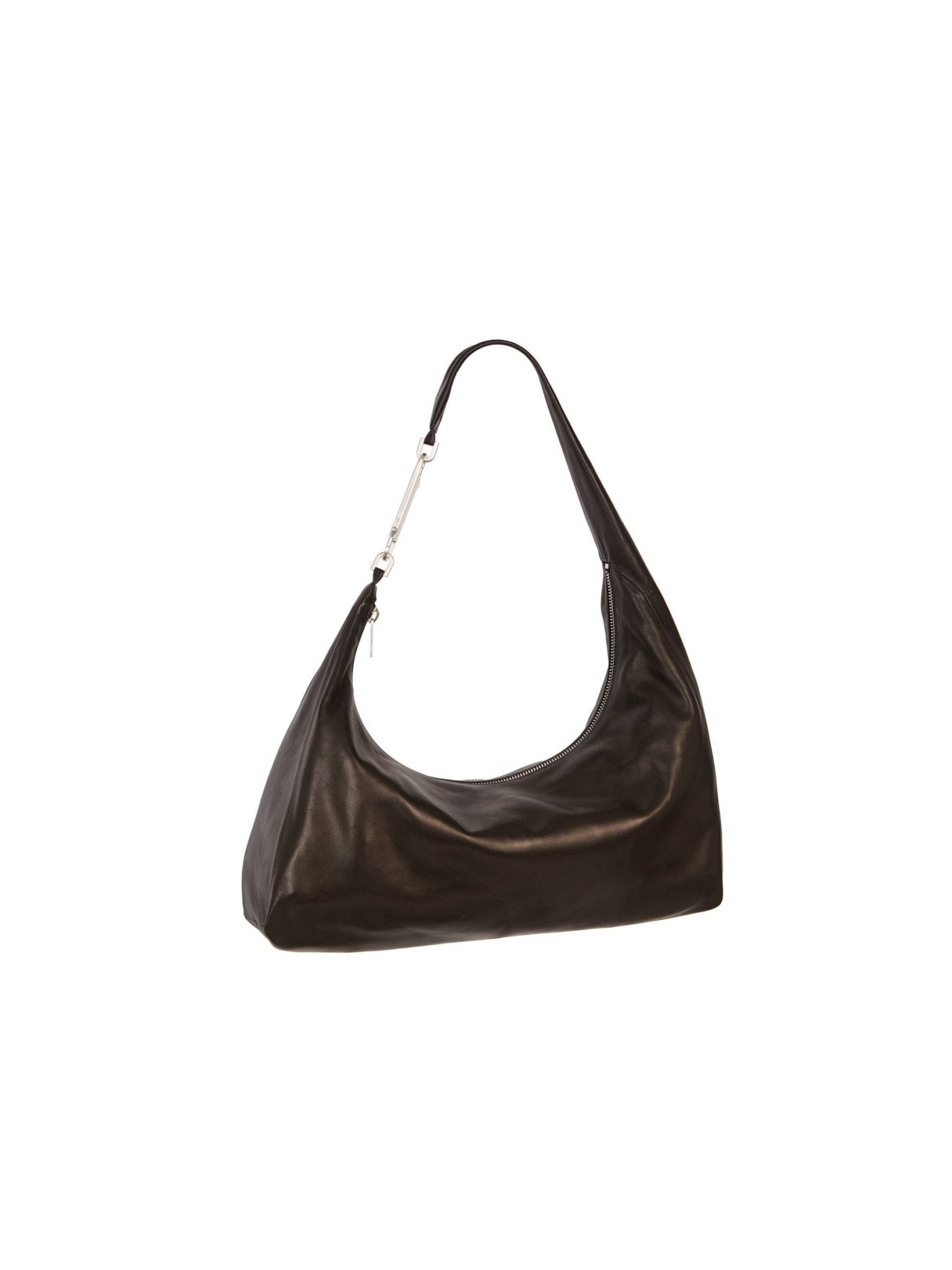 RICK OWENS - Leather Bag - Cropped Gemini Bag Show - AW25 - 09 BLACK