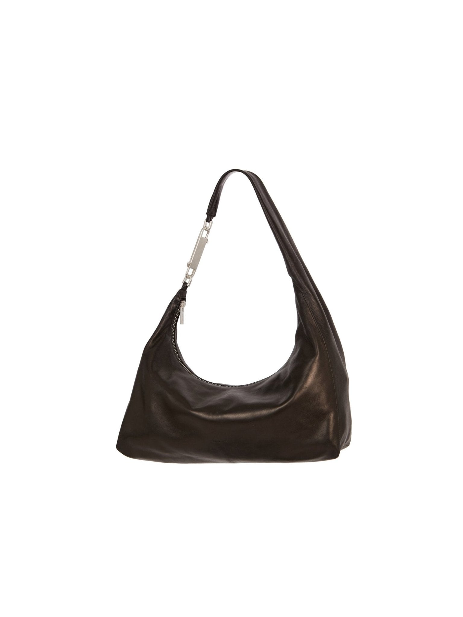 RICK OWENS - Leather Bag - Cropped Gemini Bag Show - AW25 - 09 BLACK