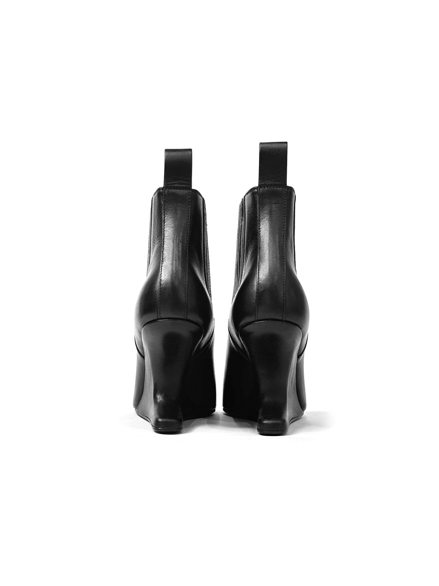 RICK OWENS - Leather Boots - Ankle Sharp - AW25 - 09 BLACK
