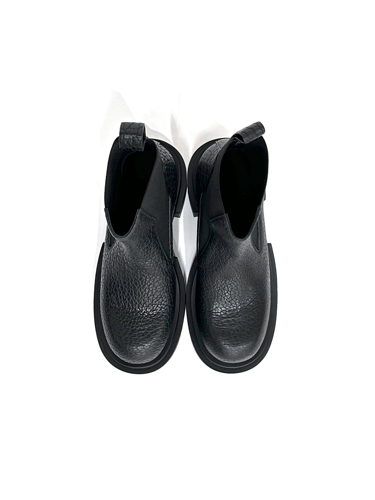 RICK OWENS - Leather Boots - Beatle Bogun - AW25 - 09 BLACK