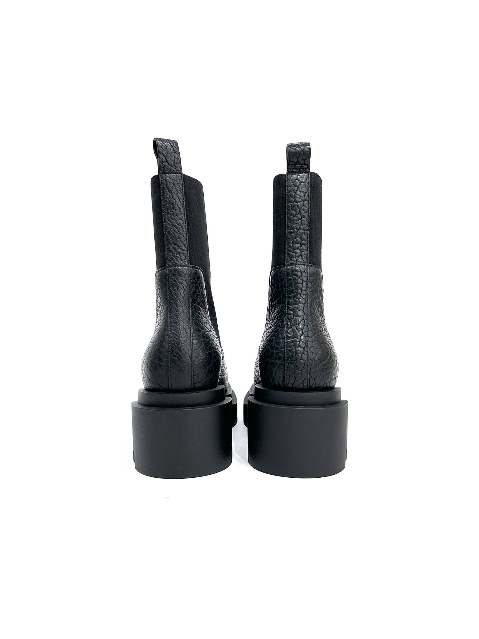 RICK OWENS - Leather Boots - Beatle Bogun - AW25 - 09 BLACK