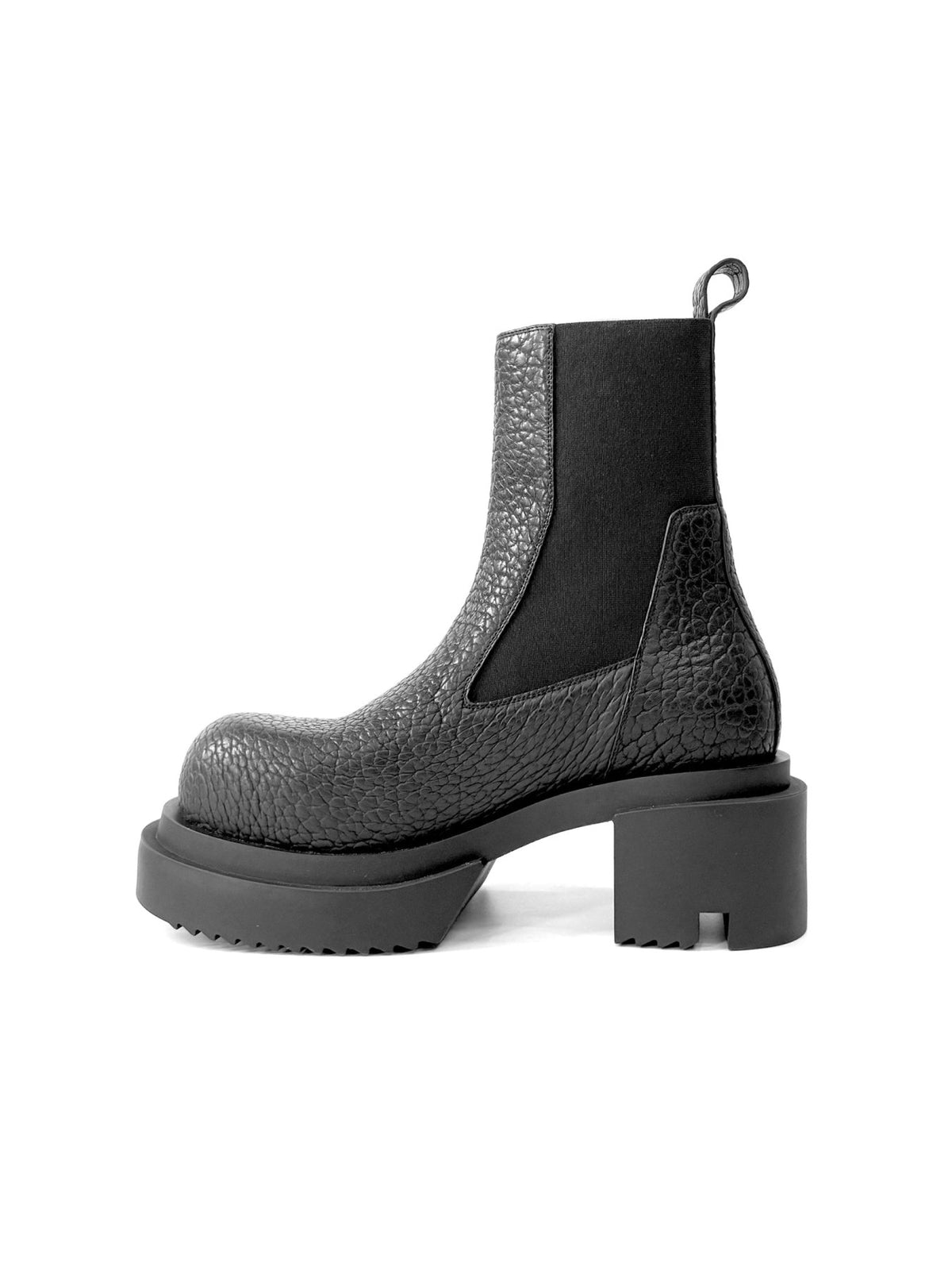 RICK OWENS - Leather Boots - Beatle Bogun - AW25 - 09 BLACK