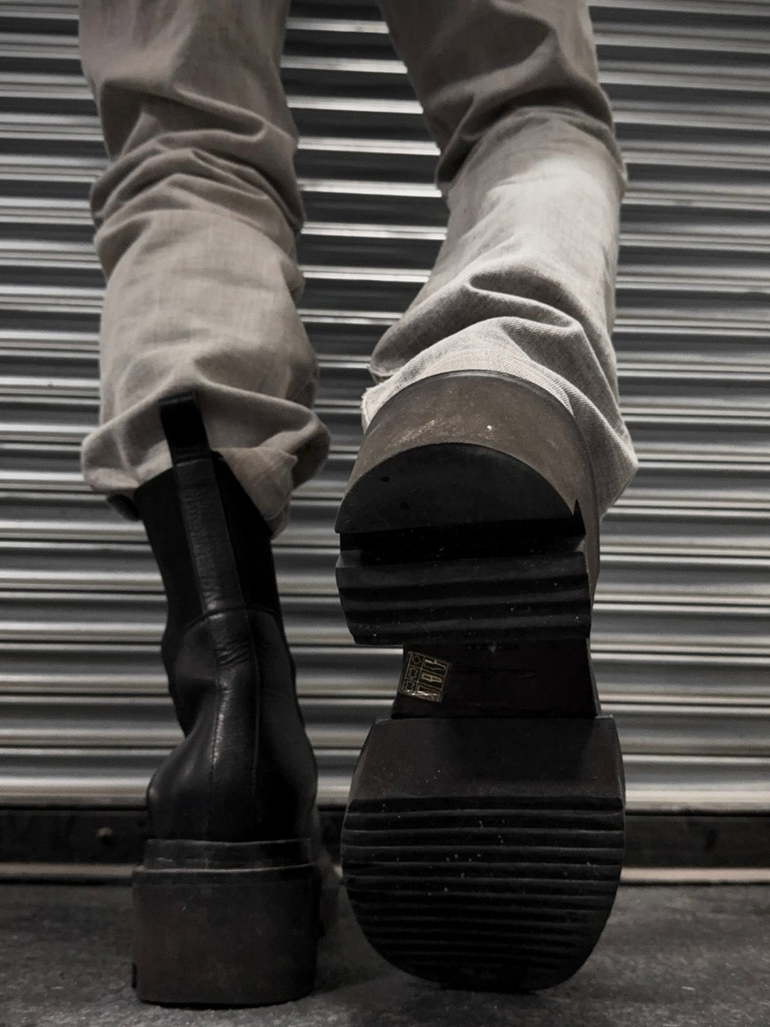 RICK OWENS - Leather Boots - Beatle Bogun - AW25 - 09 BLACK