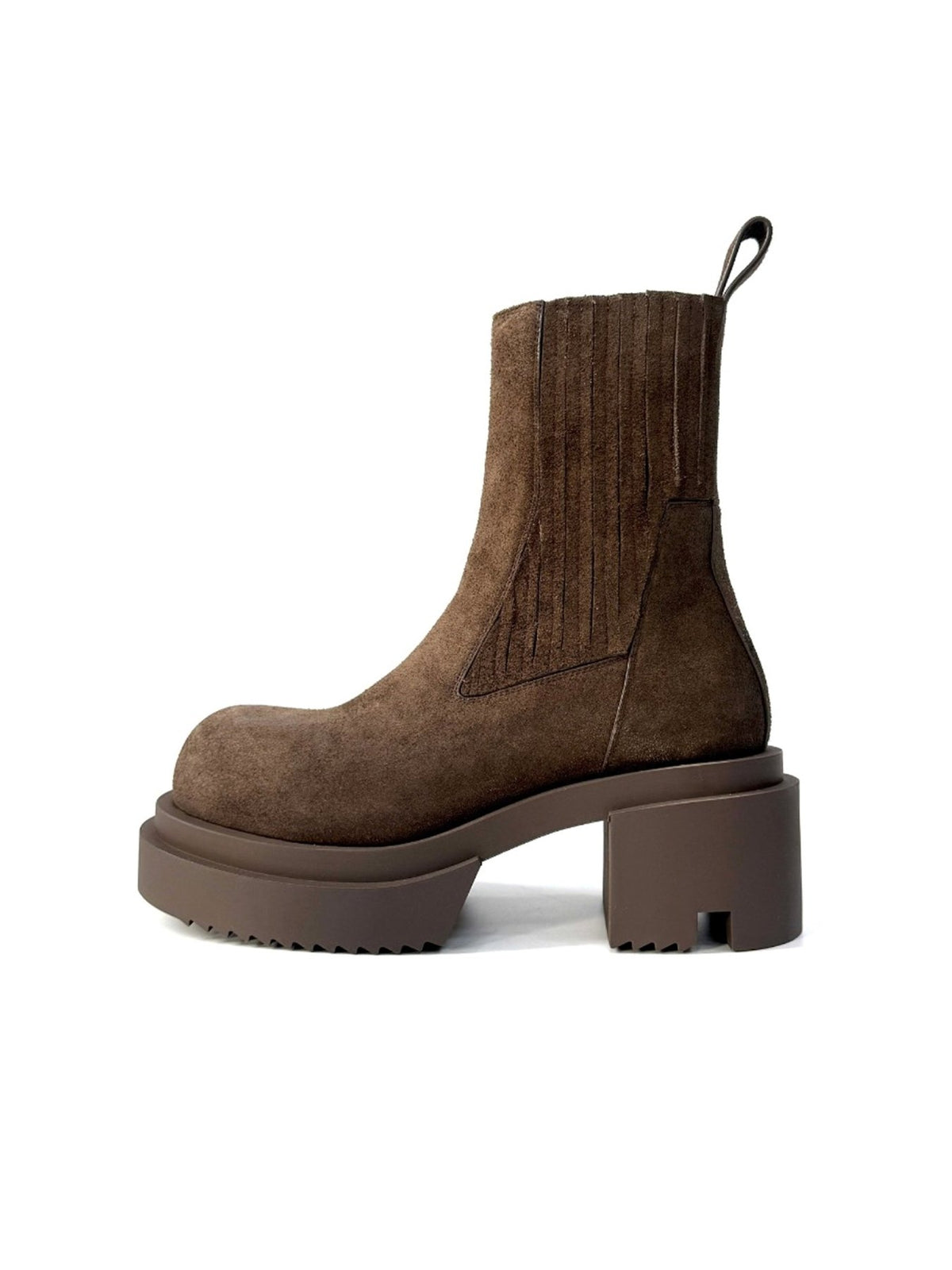 RICK OWENS - Leather Boots - Beatle Bogun - AW25 - 78 DRKDUST