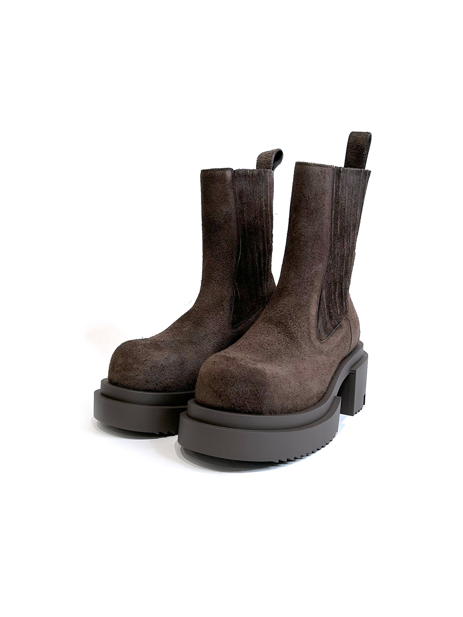 RICK OWENS - Leather Boots - Beatle Bogun - AW25 - 78 DRKDUST