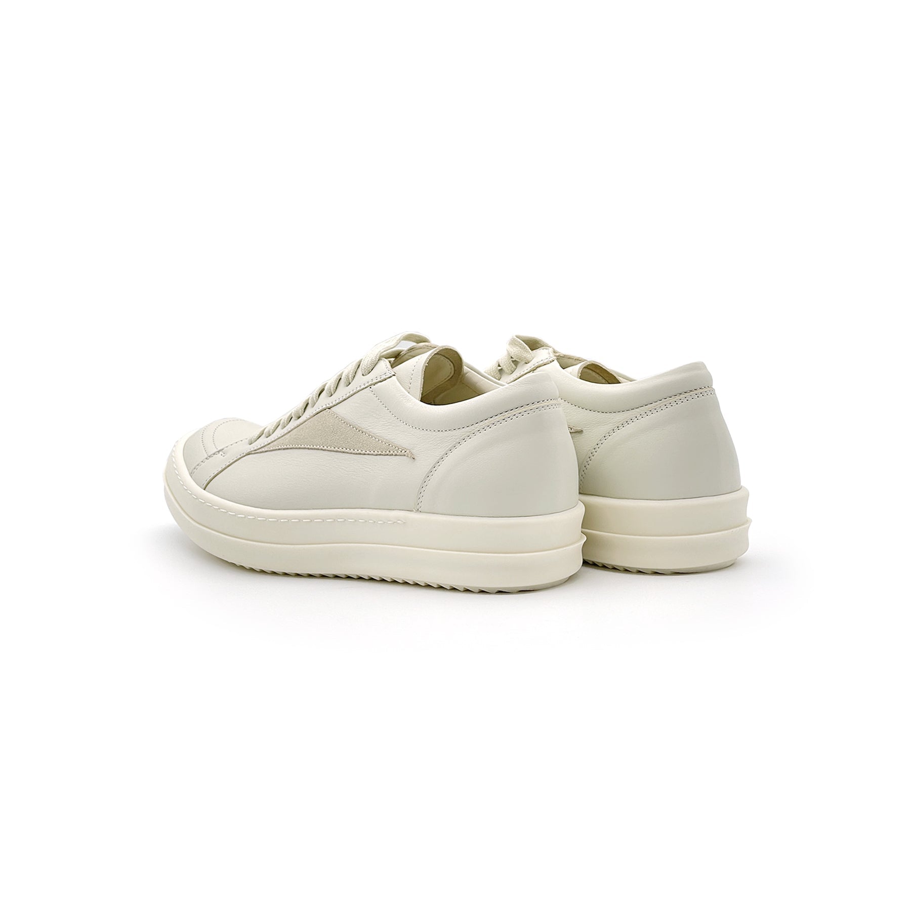 RICK OWENS Leather Low Sneakers